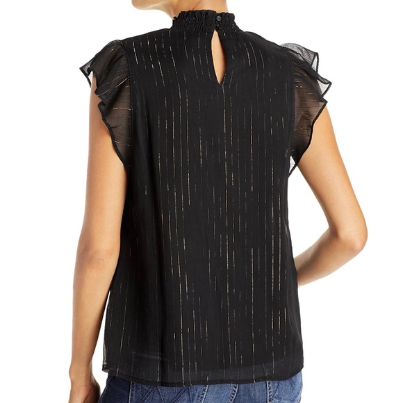 Aqua mock neck top S - Picture 2 of 9